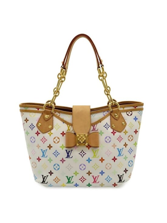 Louis Vuitton Handbags - Louis Vuitton Monogram Multicolor Ani GM Tote Shoulder Bag Chain Ribbon Bron